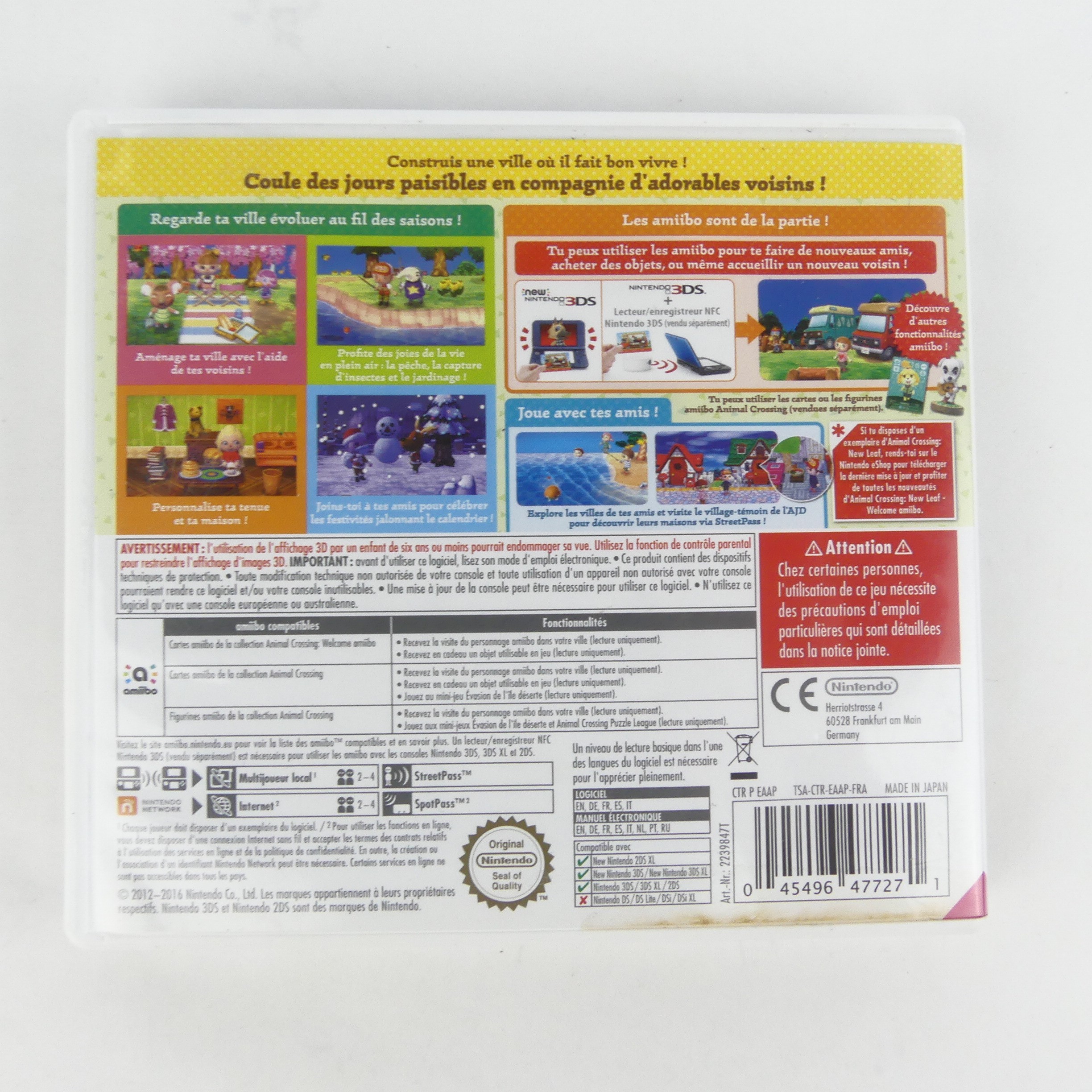 Voir photo 2 de Jeu Nintendo 3DS Animal Crossing New Leaf Welcome Amiibo Jeu Nintendo 3DS Animal Crossing New Leaf Welcome Amiibo Bon état - Vue 2 -